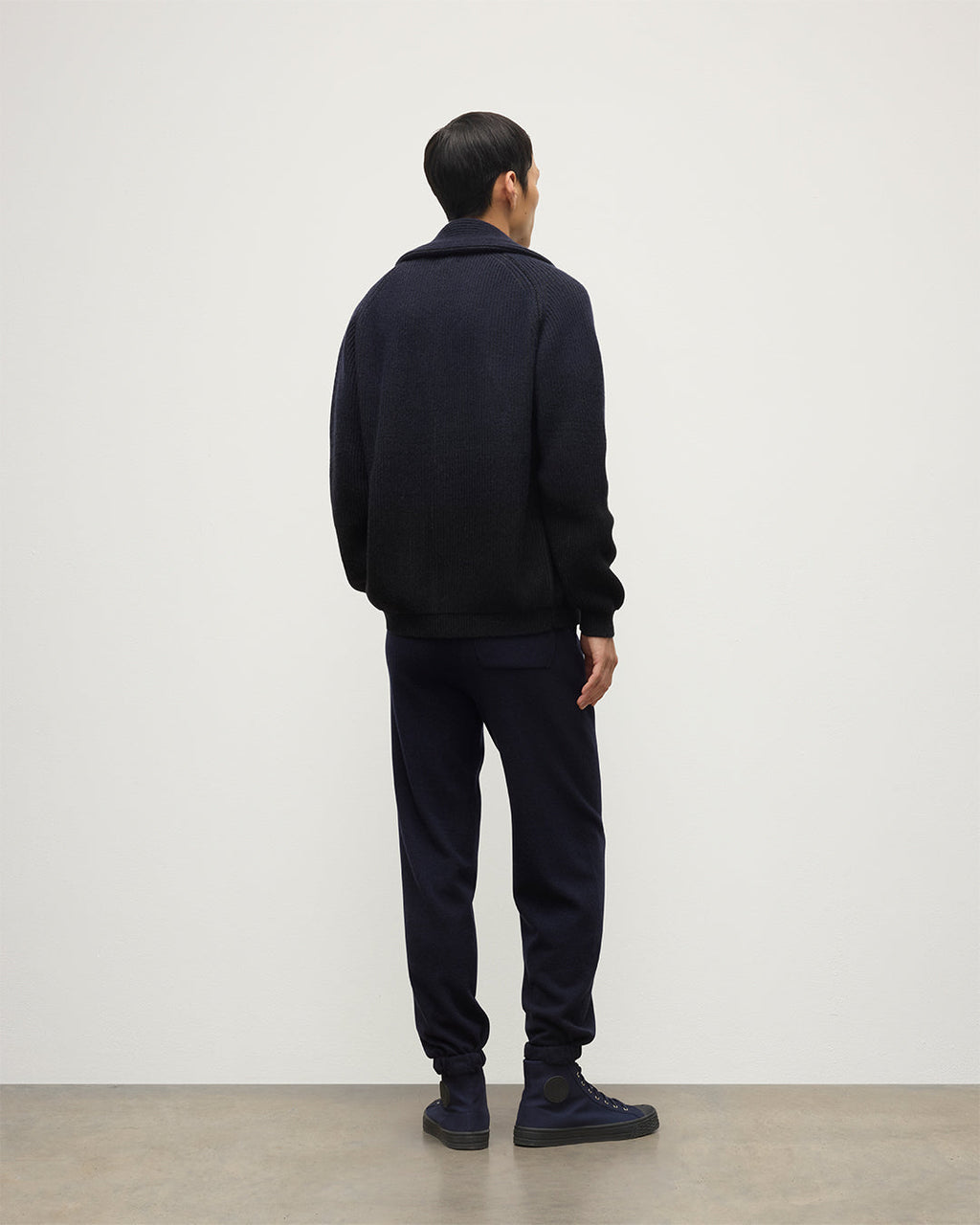 Johnstons of Elgin - Kirk Dark Navy Cashmere Sweatpants