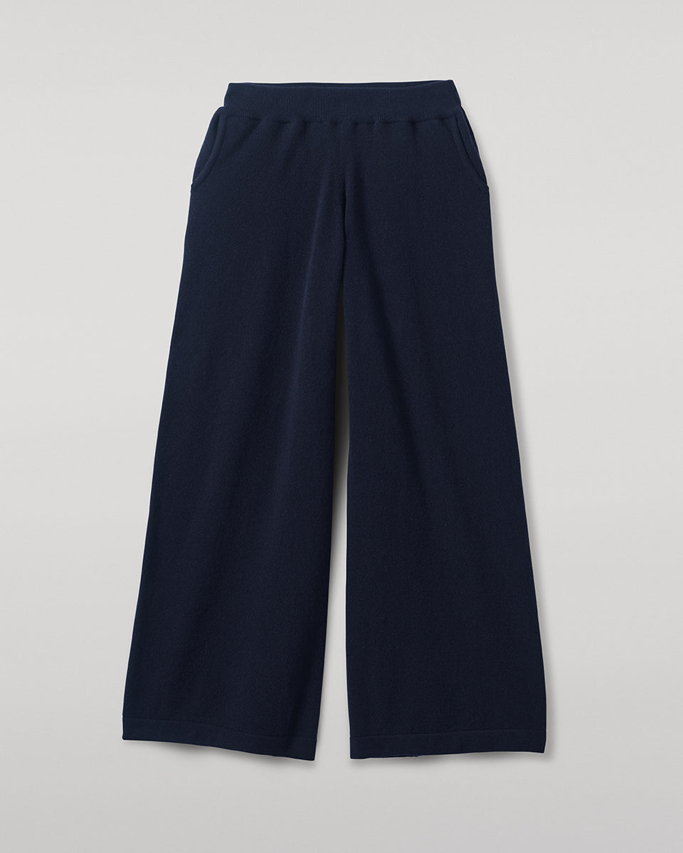 Johnstons of Elgin - Dark Navy Cashmere Trousers