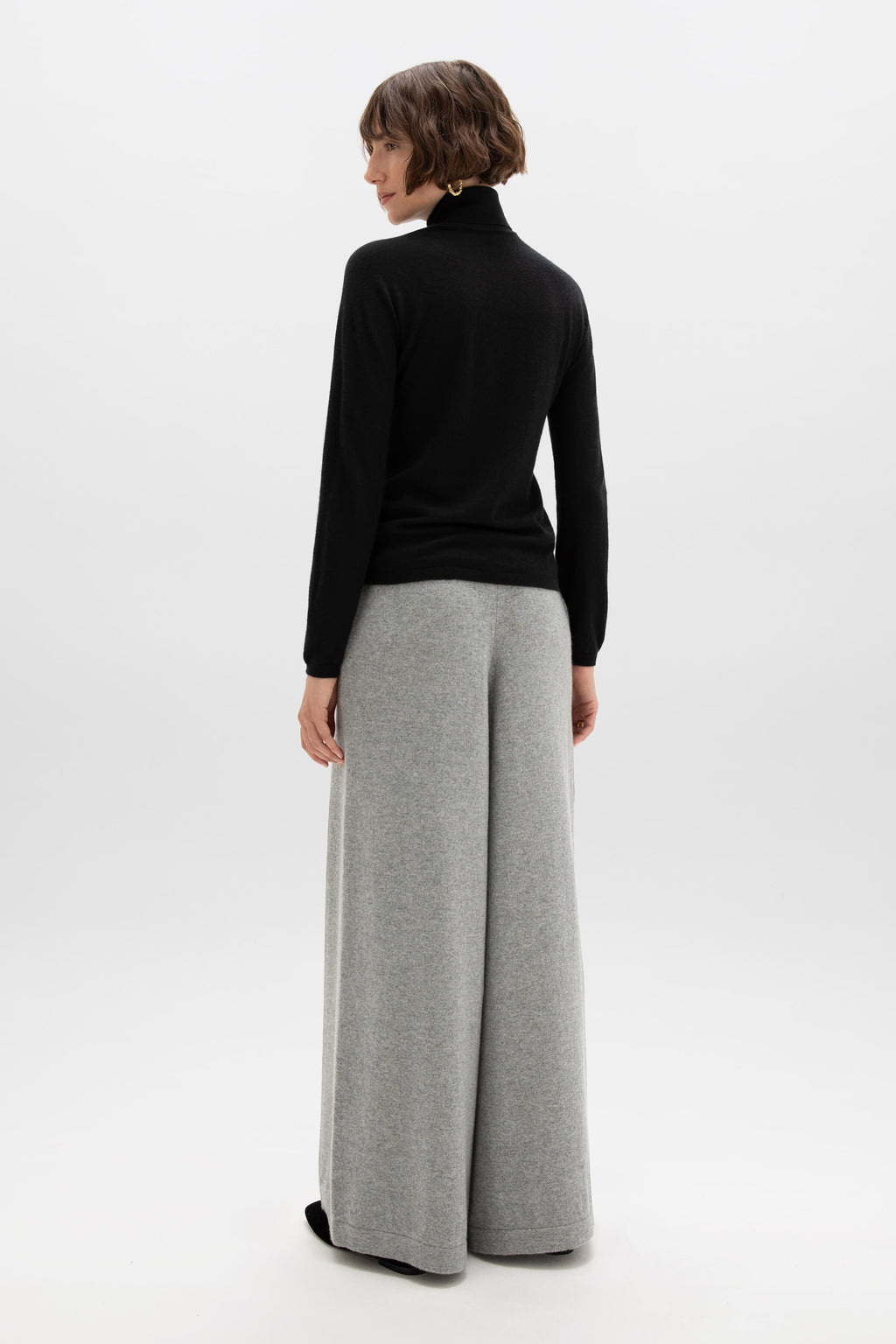Johnstons of Elgin - Light Grey Cashmere Trousers