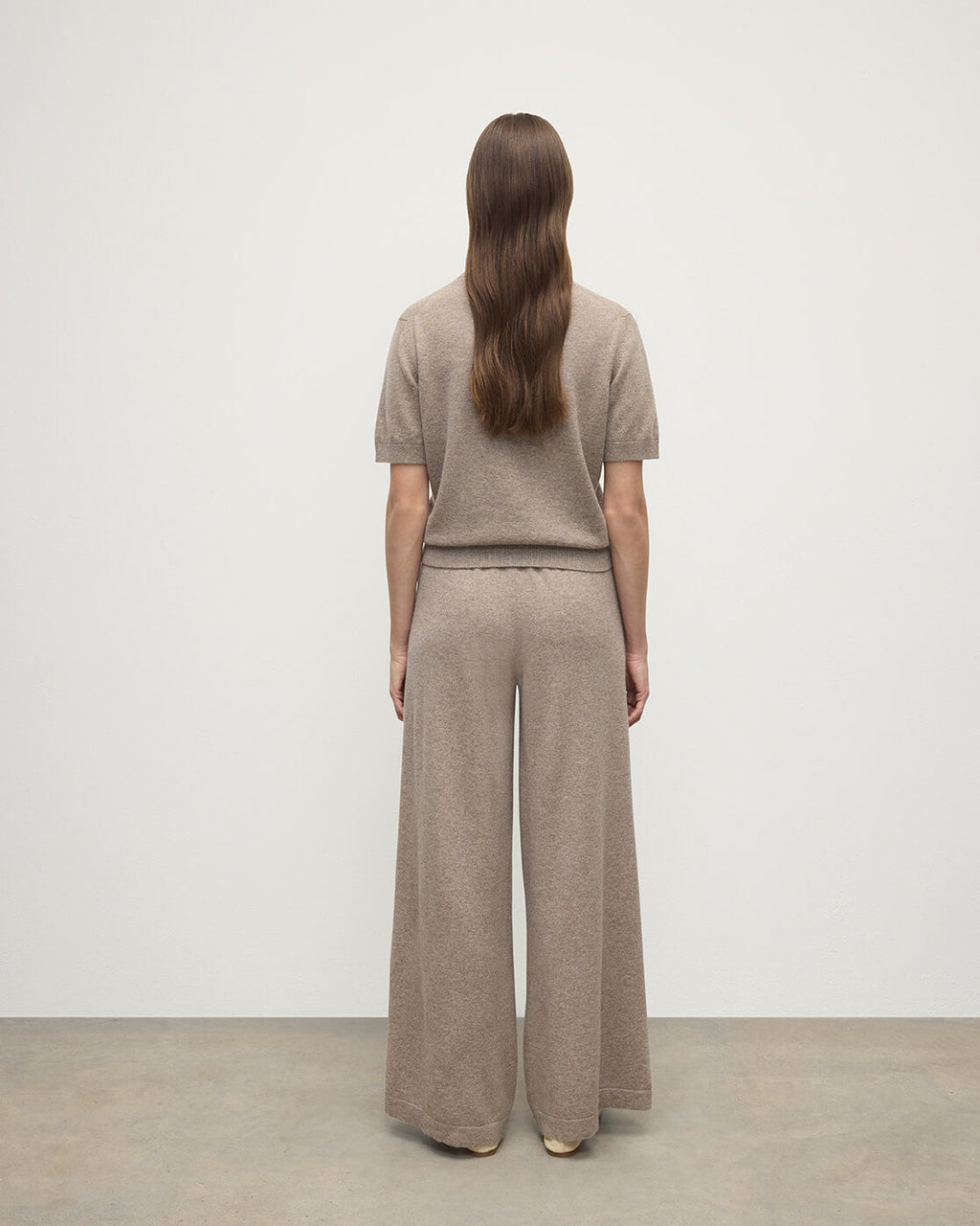 Johnstons of Elgin - Light Brown Cashmere Trousers