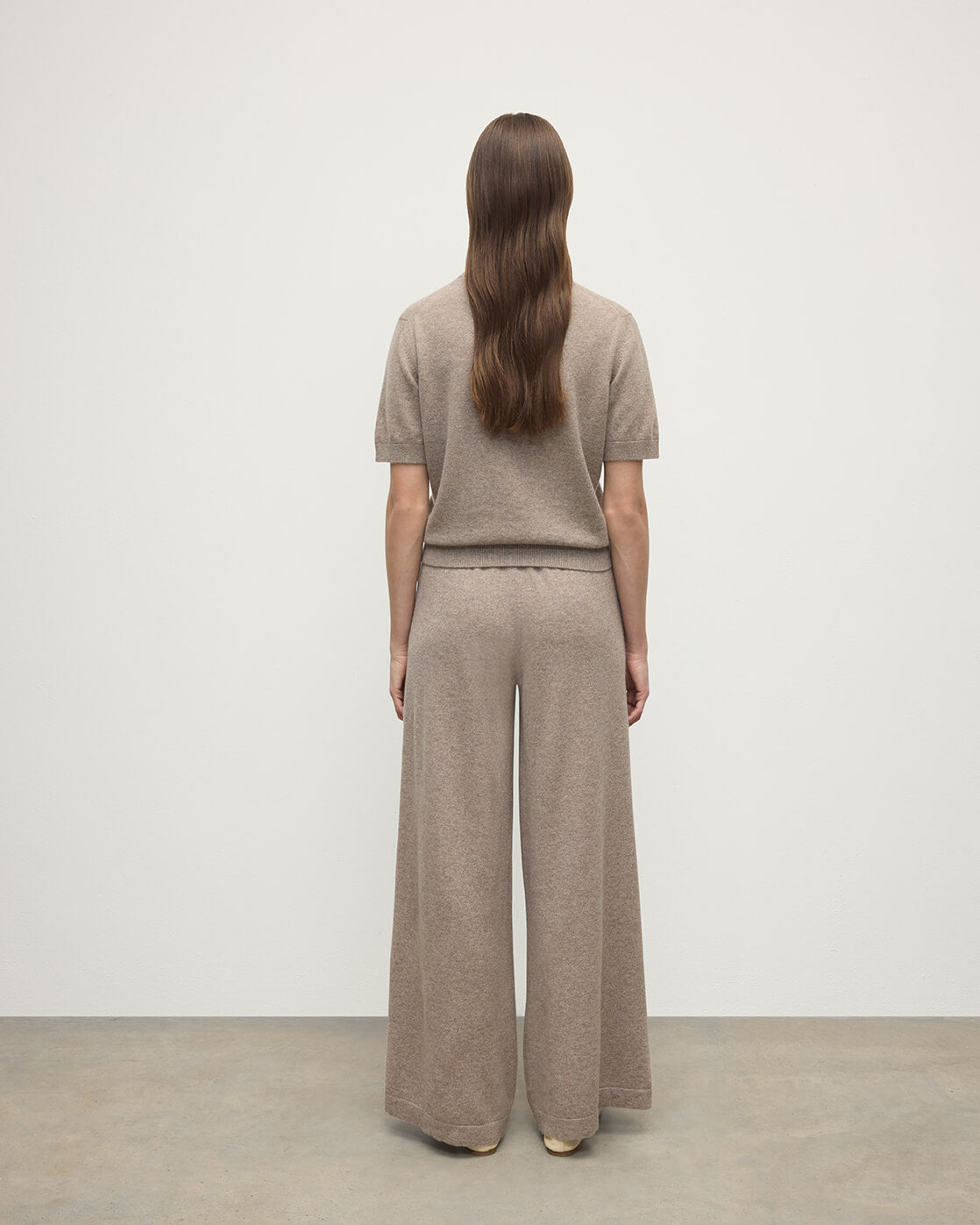Johnstons of Elgin - Light Brown Cashmere Trousers