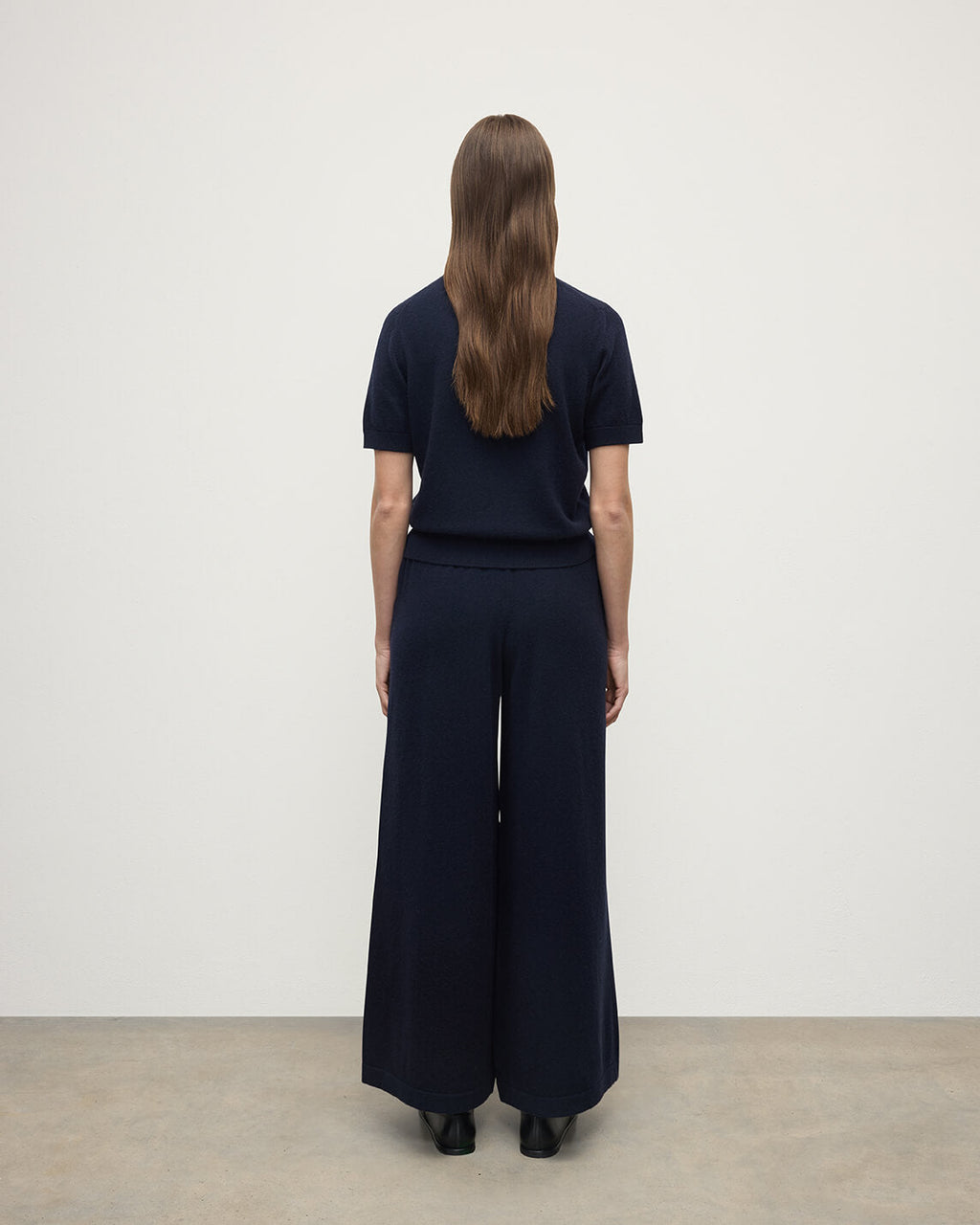 Johnstons of Elgin - Dark Navy Cashmere Trousers