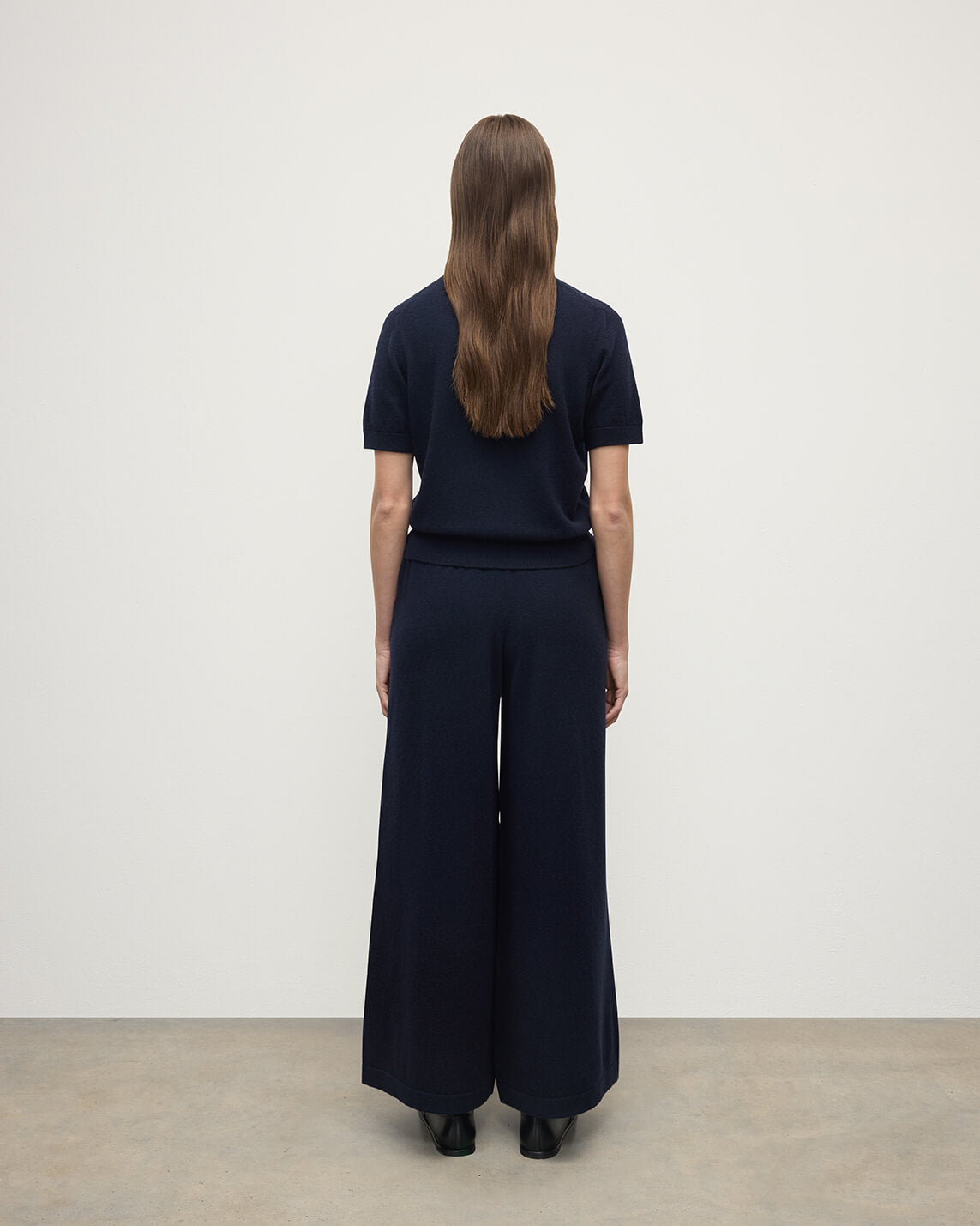 Johnstons of Elgin - Dark Navy Cashmere Trousers
