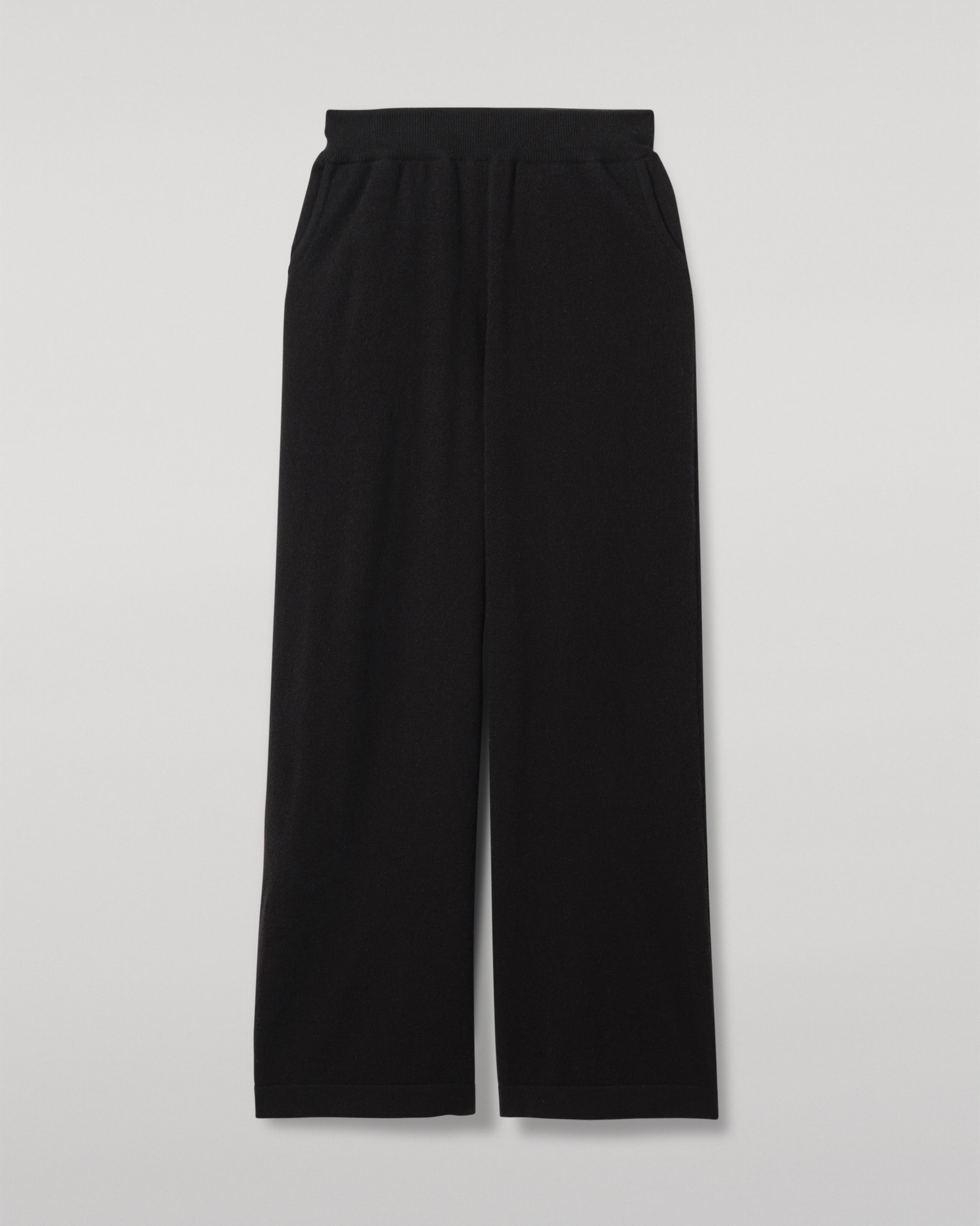 Johnstons of Elgin - Coll Black Cashmere Trouser
