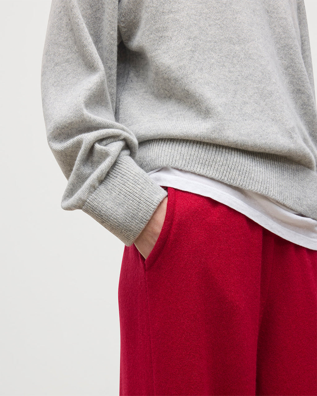 Johnstons of Elgin - Coll Red Cashmere Trouser