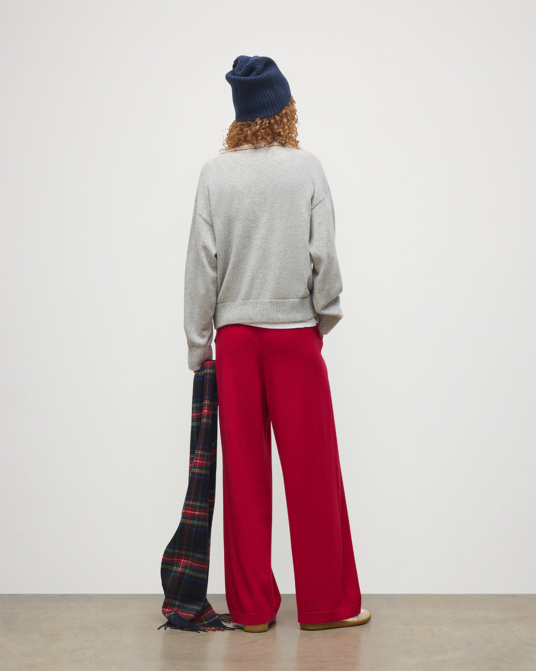 Johnstons of Elgin - Coll Red Cashmere Trouser