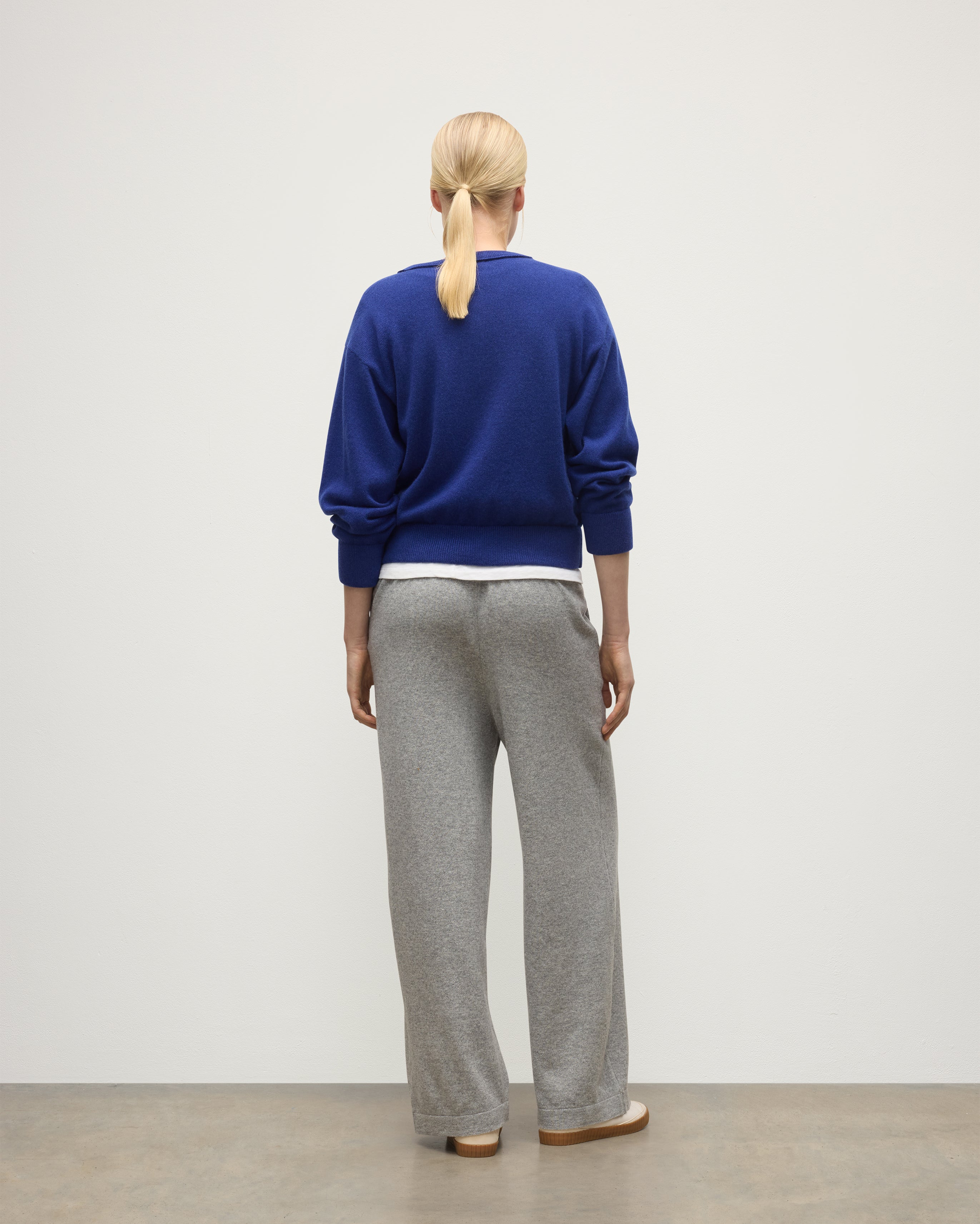 Johnstons of Elgin - Coll Light Grey Cashmere Trouser
