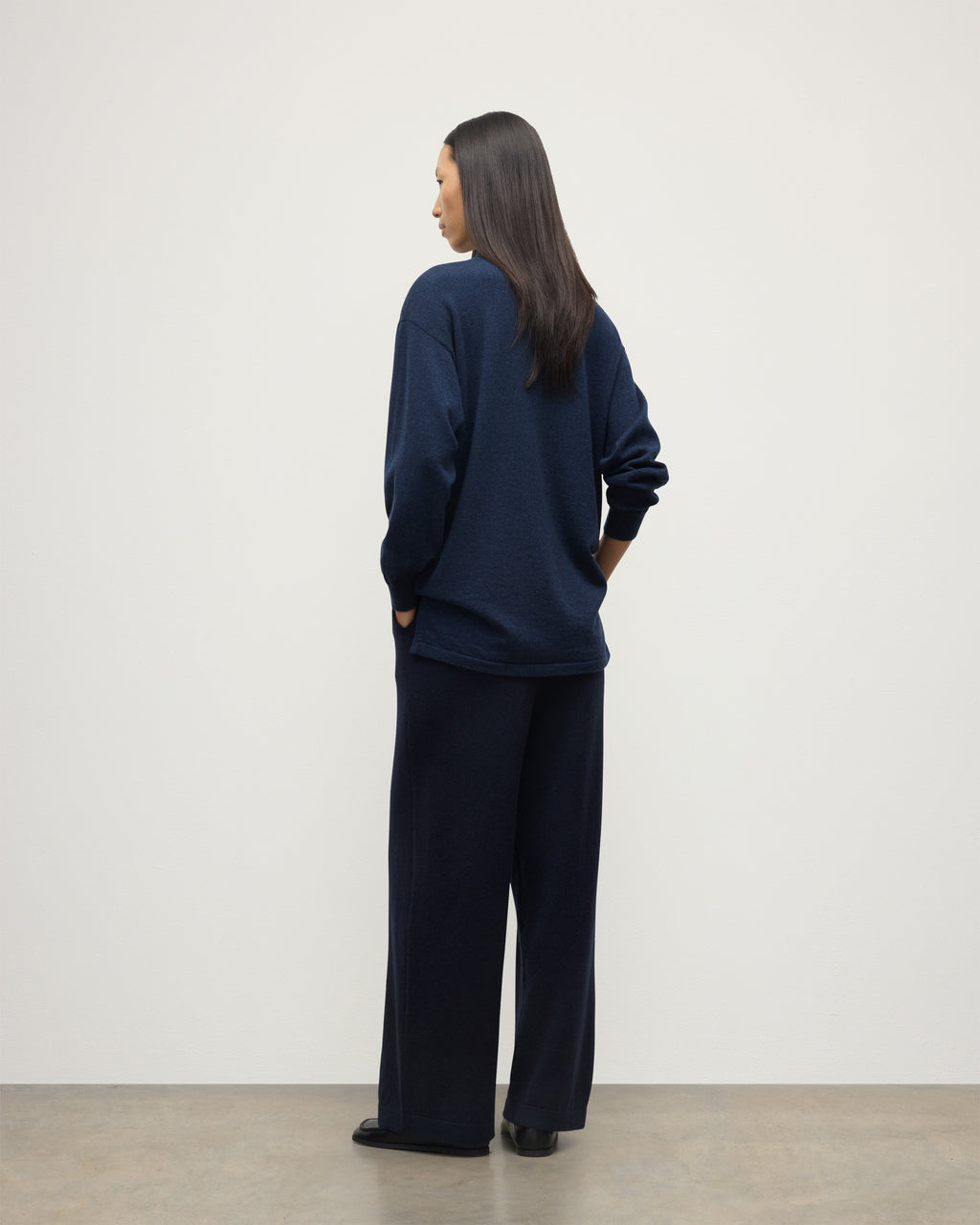 Johnstons of Elgin - Coll Dark Navy Cashmere Trouser