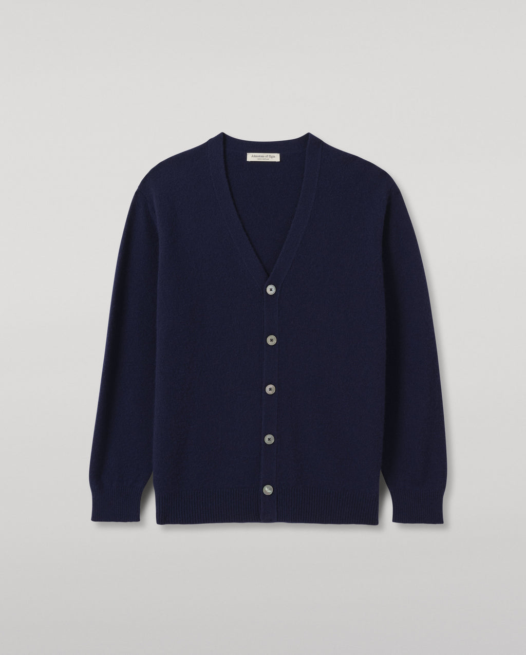 Johnstons of Elgin - Boyce Blue Brushed Cashmere - Silk Cardigan