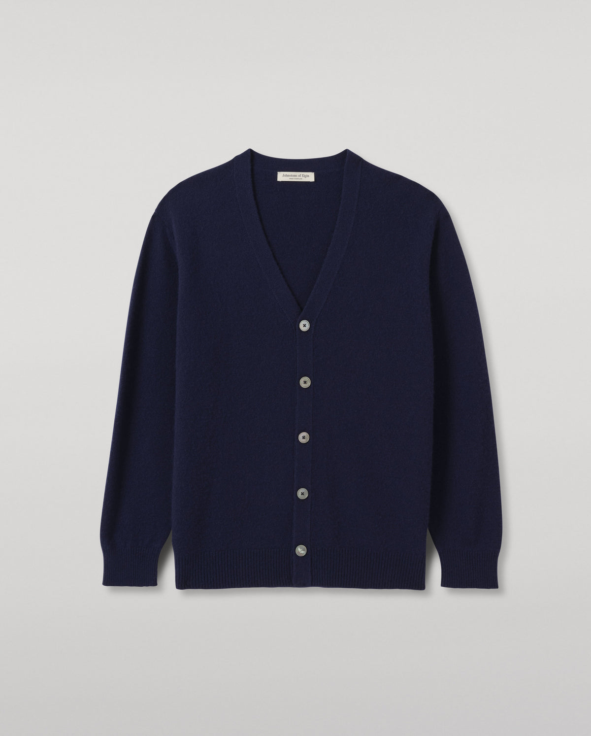 Johnstons of Elgin - Boyce Blue Brushed Cashmere - Silk Cardigan