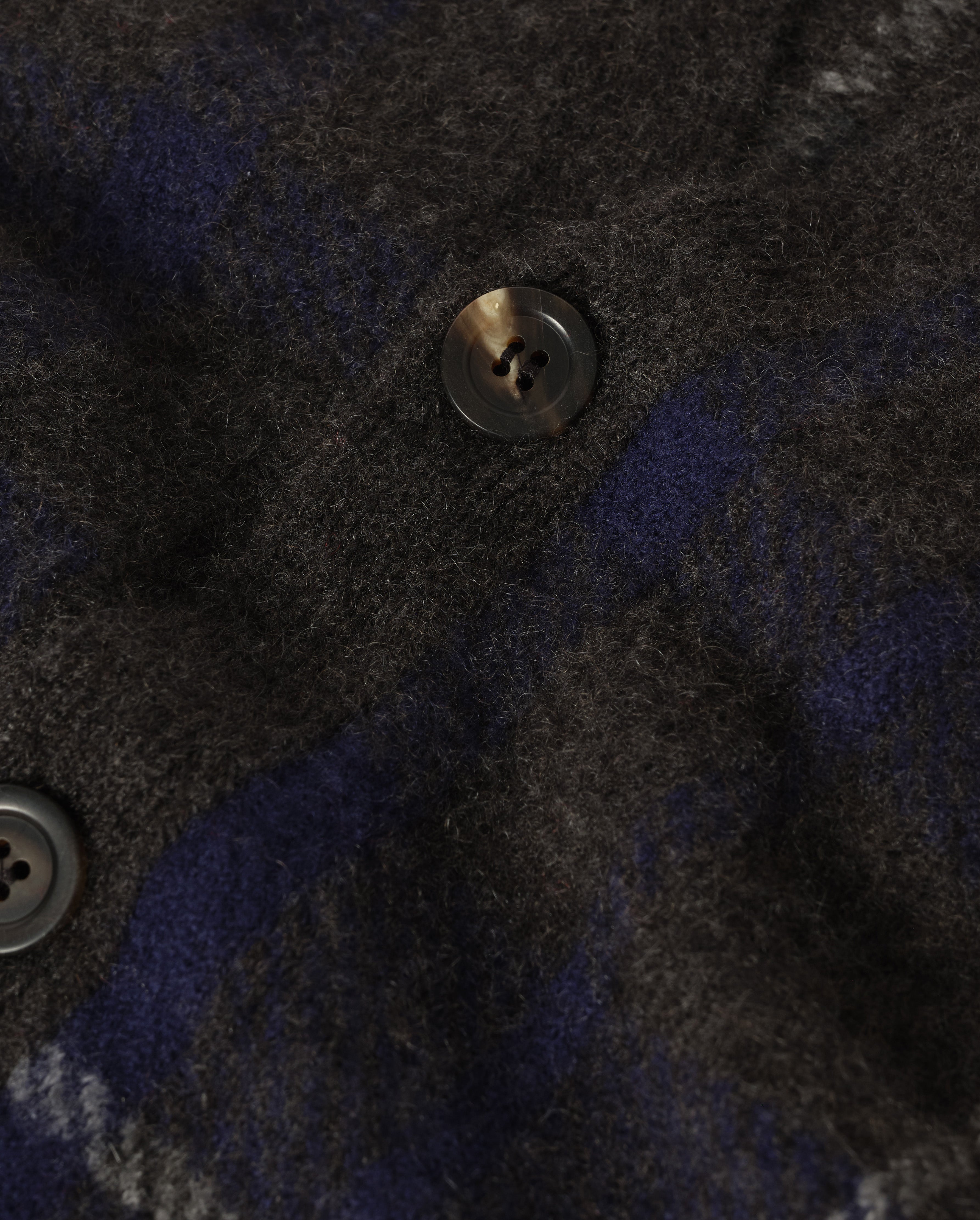 Johnstons of Elgin - Mack Grey Brushed Cashmere - Silk Cardigan