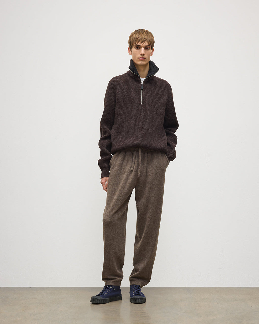 Johnstons of Elgin - Lewis Brown Tapered Cashmere Joggers