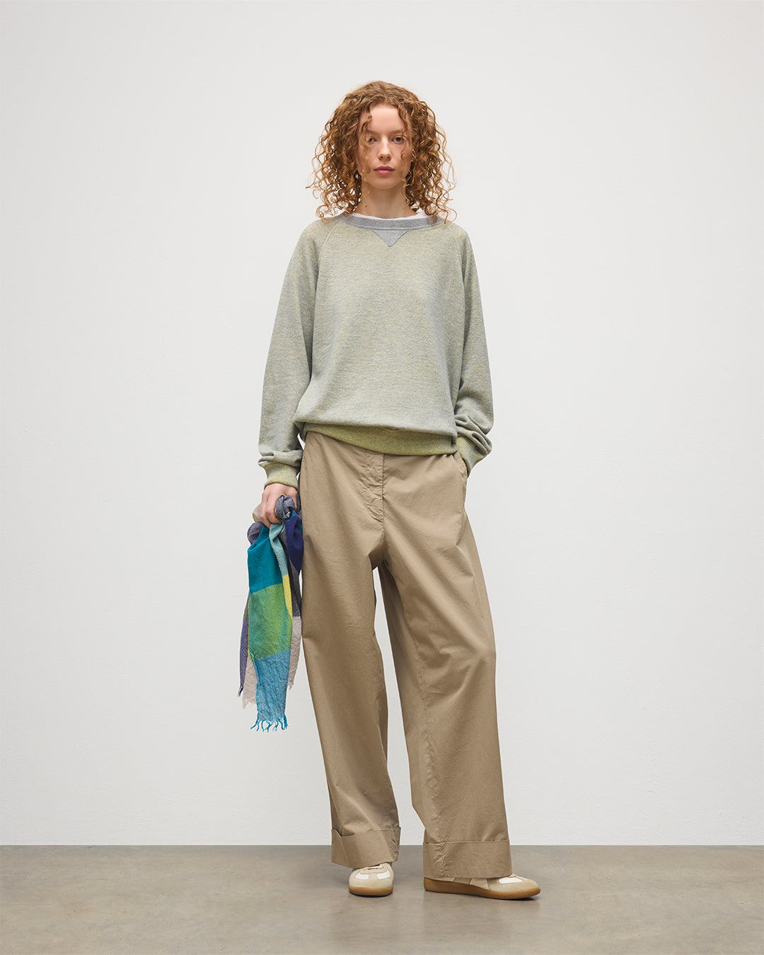Johnstons of Elgin - Beach Yellow Cashmere Sweatshirt