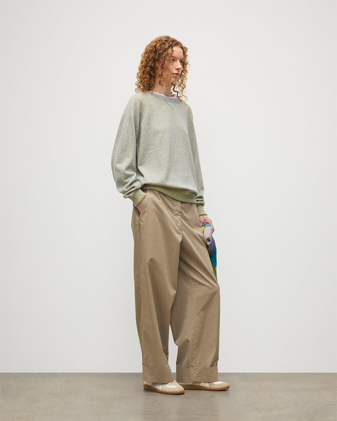 Johnstons of Elgin - Beach Yellow Cashmere Sweatshirt