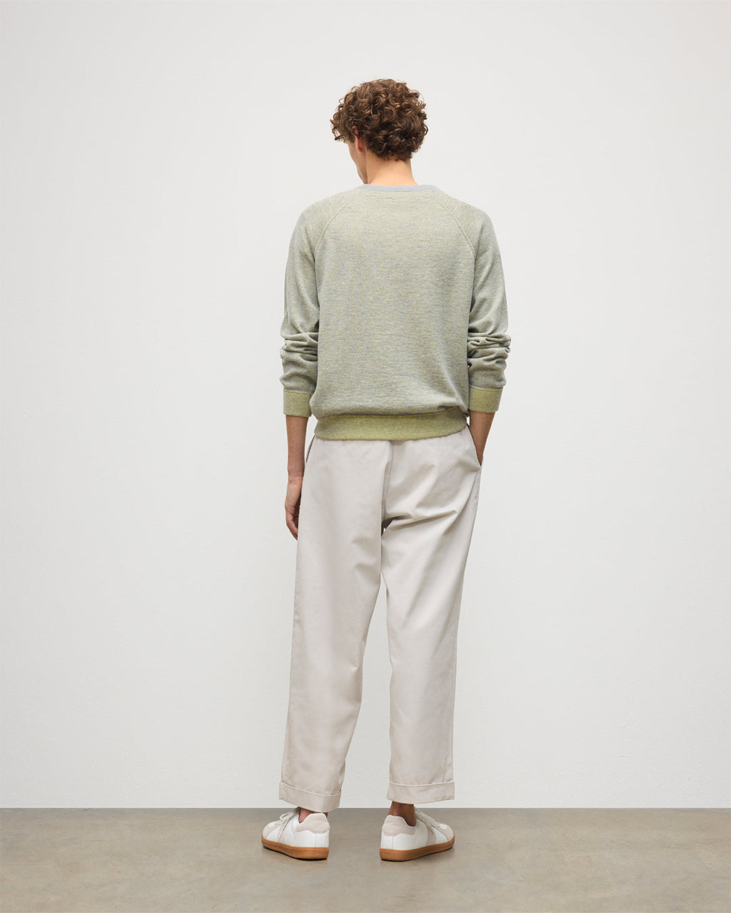 Johnstons of Elgin - Beach Yellow Cashmere Sweatshirt