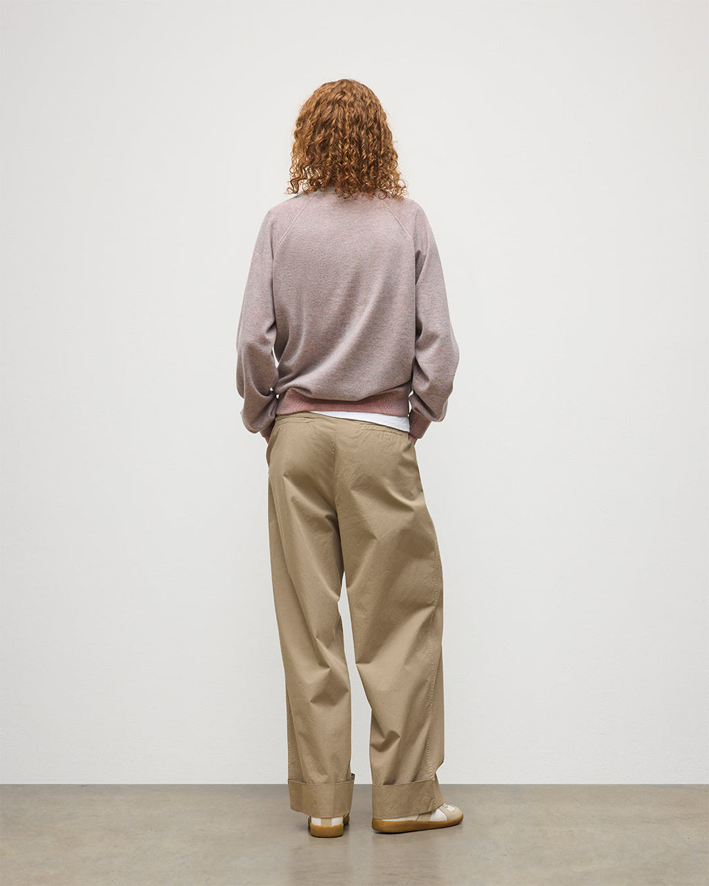 Johnstons of Elgin - Beach Orange Cashmere Sweatshirt