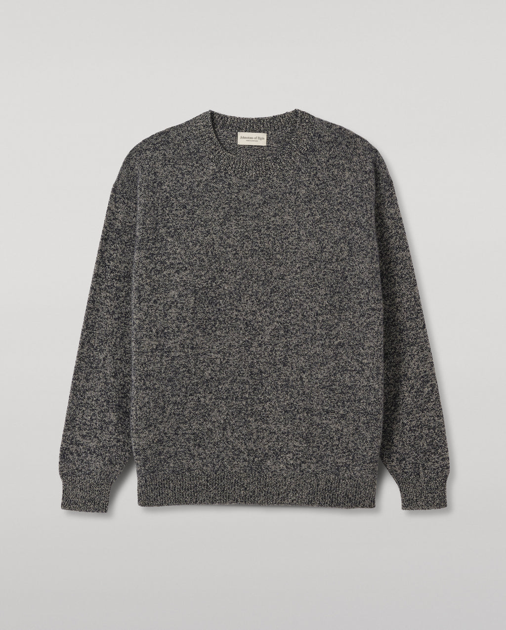 Johnstons of Elgin - Craigie Dark Blue Lambswool Jumper