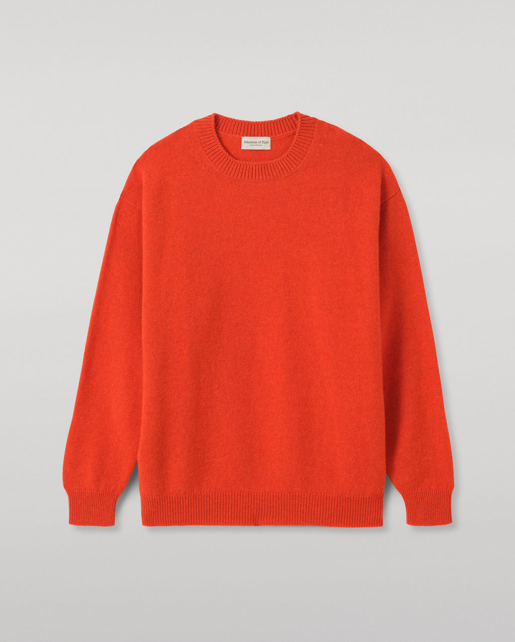 Johnstons of Elgin - Craigie Red Lambswool Jumper