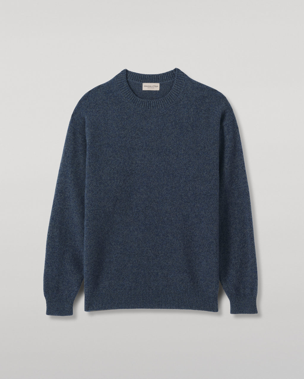 Johnstons of Elgin - Craigie Navy Lambswool Jumper