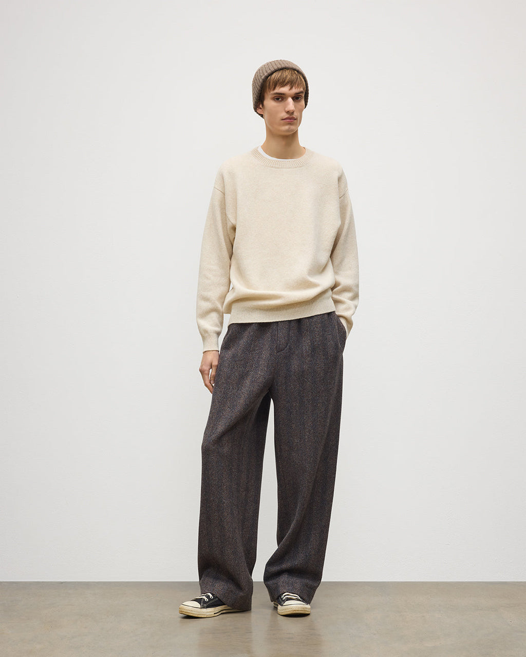 Johnstons of Elgin - Craigie Natural Lambswool Jumper