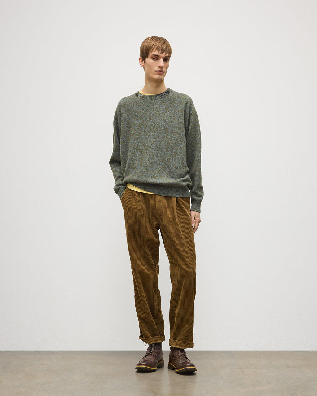 Johnstons of Elgin - Craigie Green Lambswool Jumper