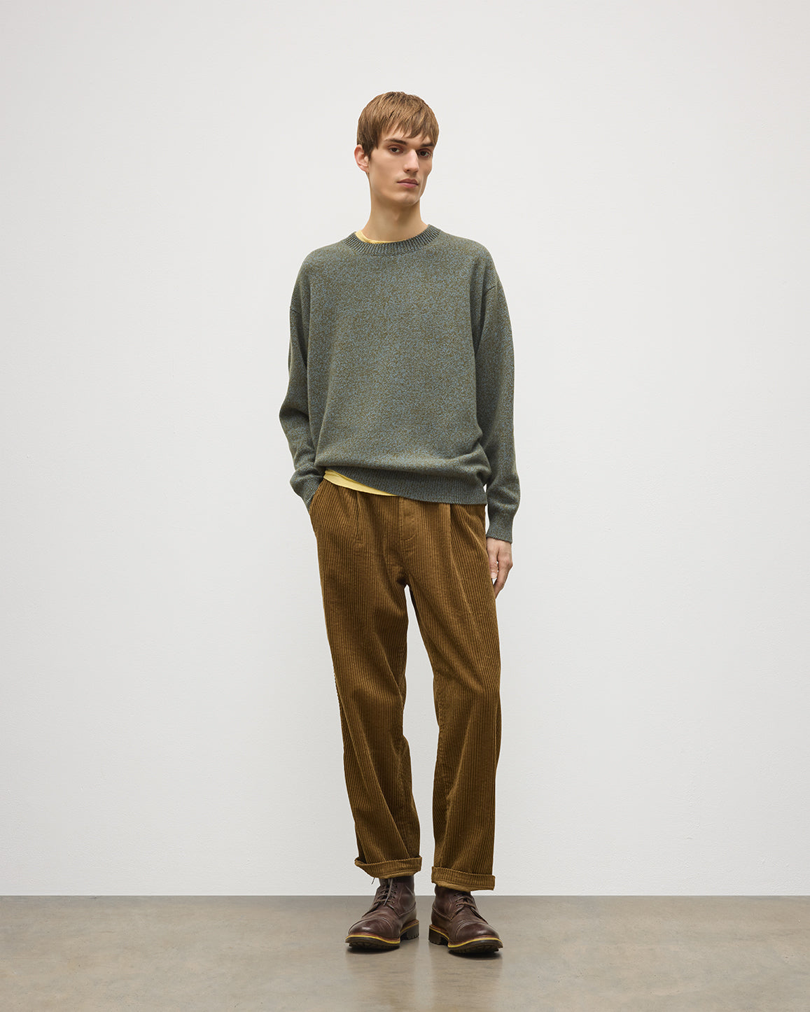 Johnstons of Elgin - Craigie Green Lambswool Jumper