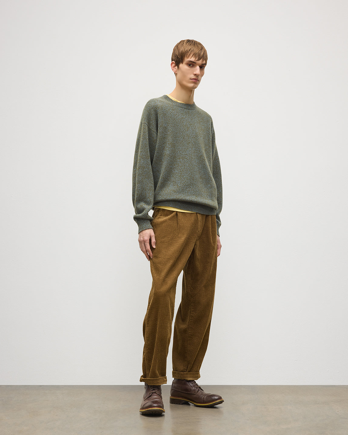 Johnstons of Elgin - Craigie Green Lambswool Jumper