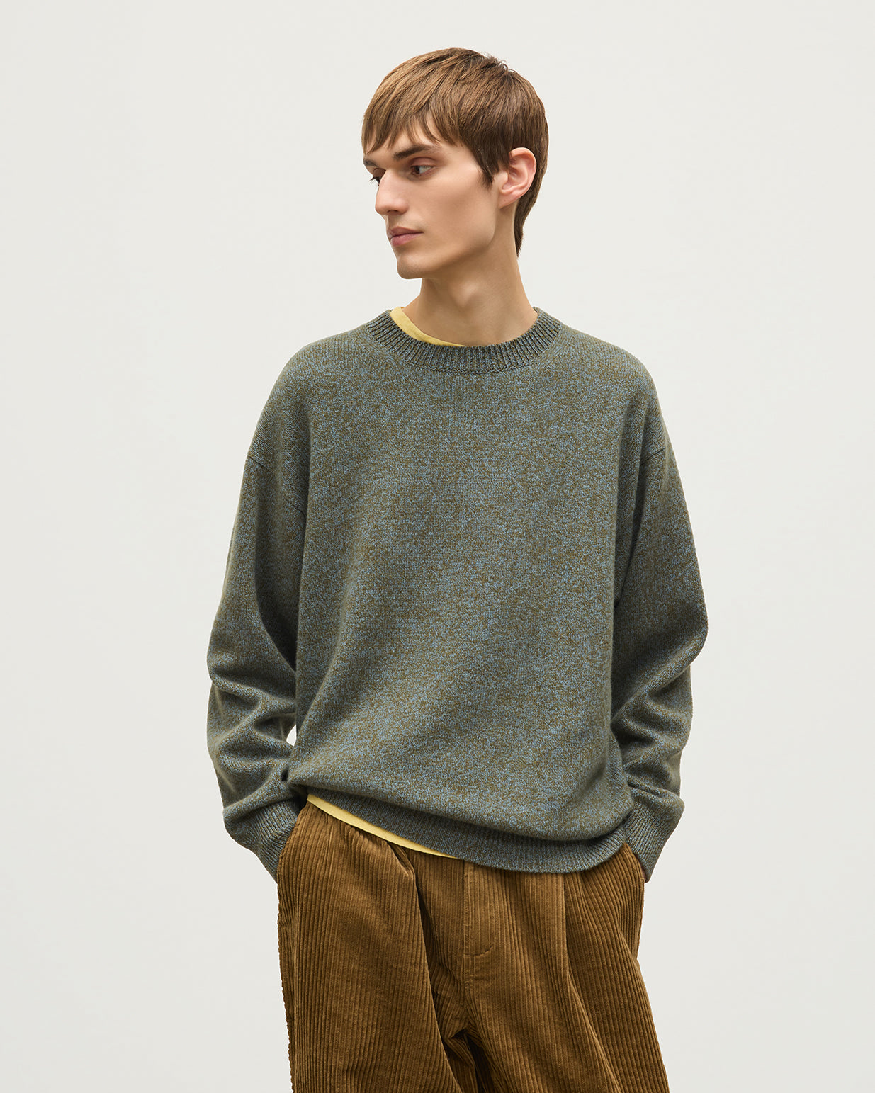 Johnstons of Elgin - Craigie Green Lambswool Jumper