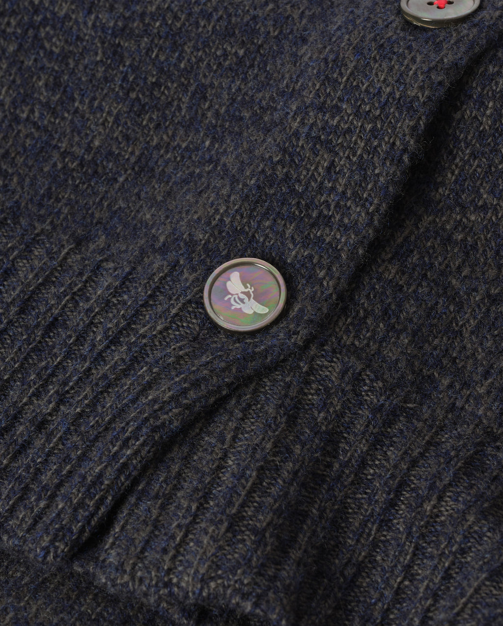 Johnstons of Elgin - Blyth Grey Lambswool Cardigan