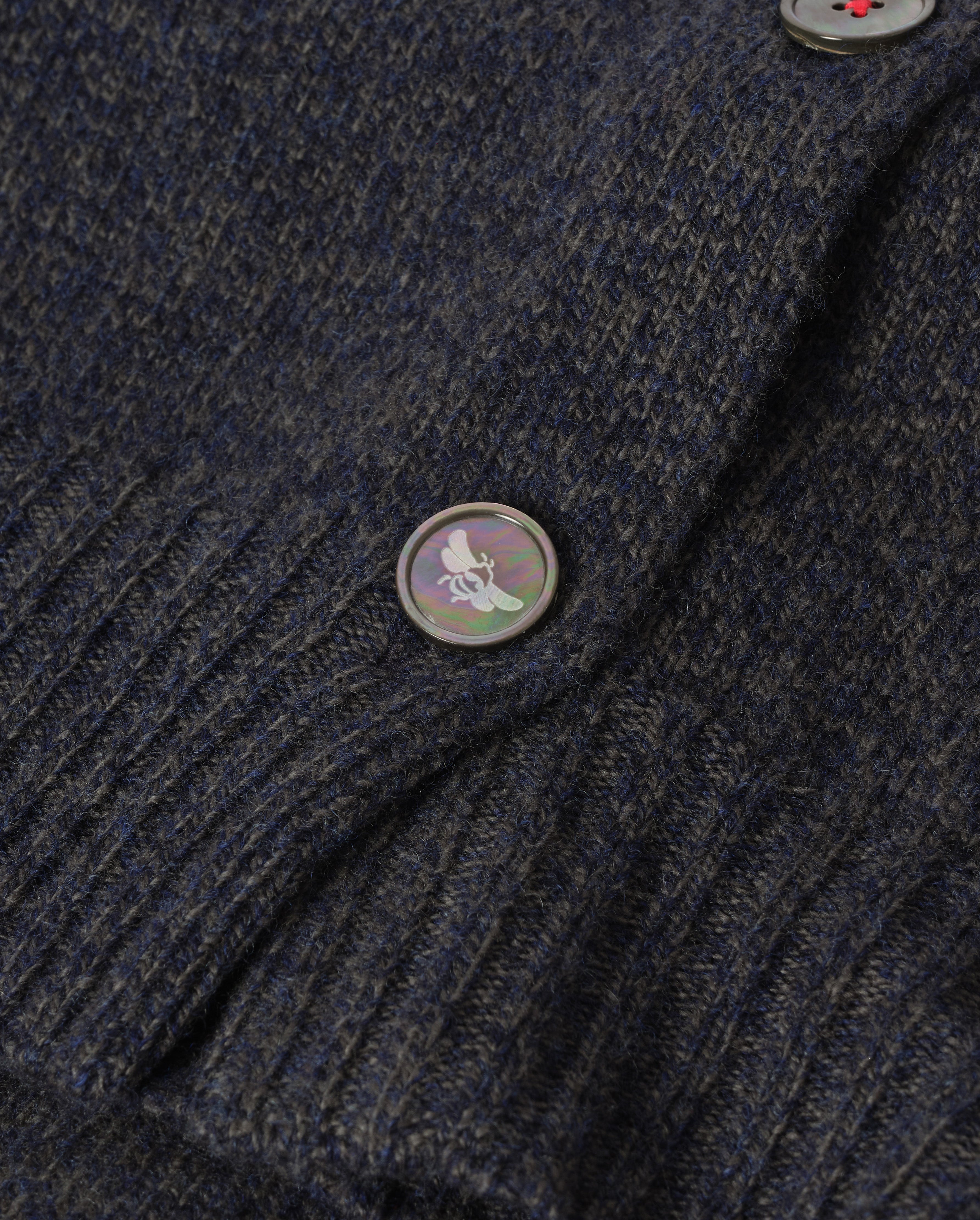 Johnstons of Elgin - Blyth Grey Lambswool Cardigan