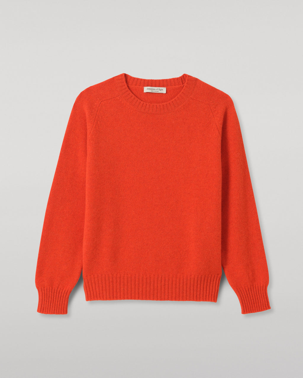 Johnstons of Elgin - Blyth Red Lambswool Jumper
