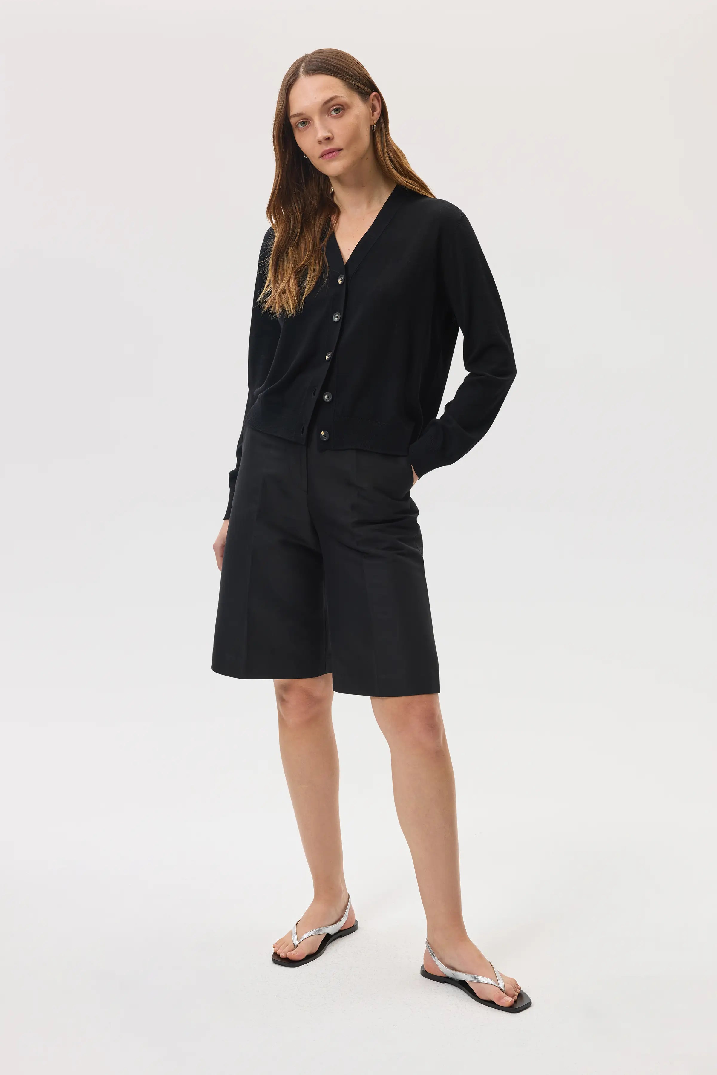 Johnstons of Elgin - Superfine Merino Wool Cardigan