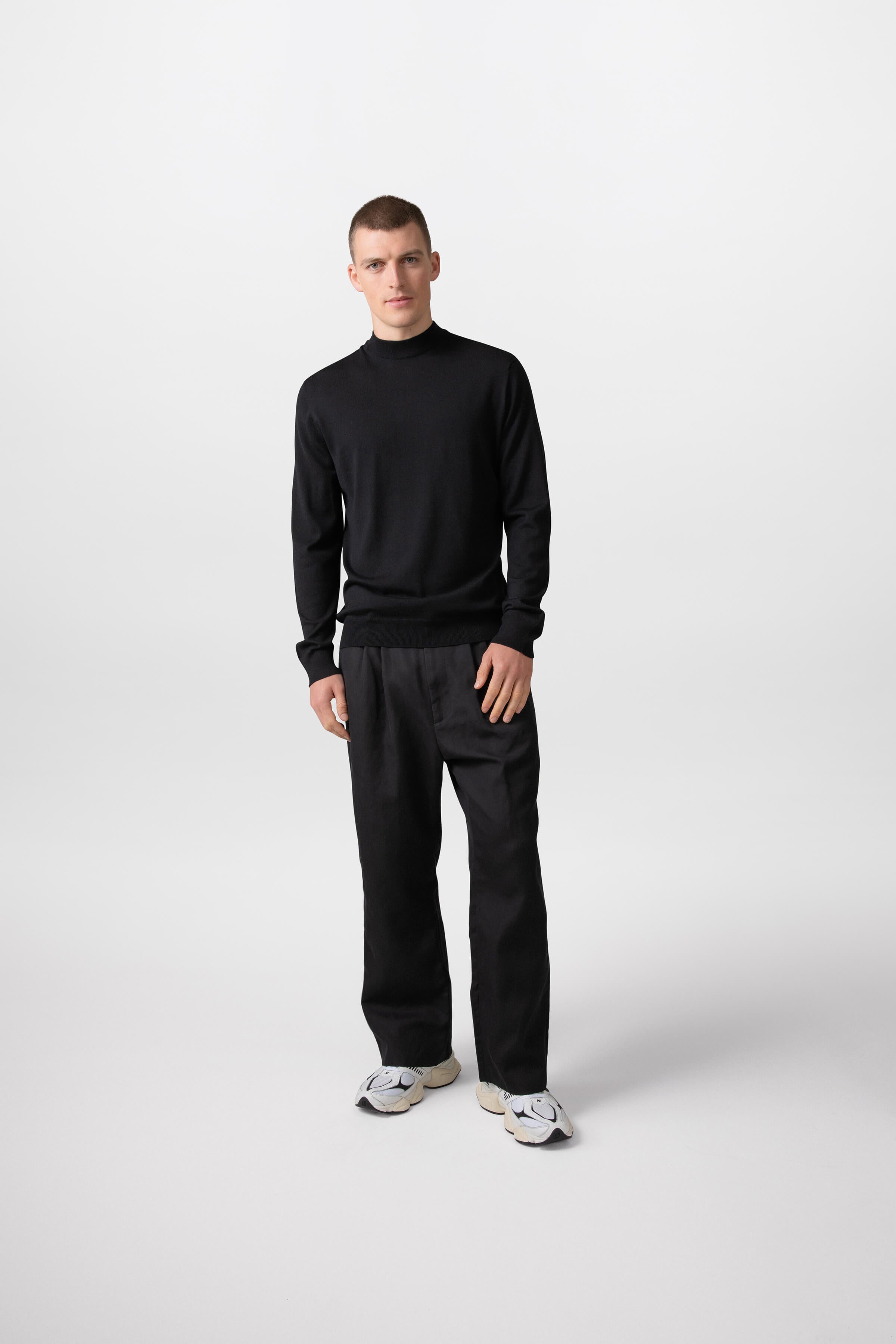 Johnstons of Elgin - Merino Mock Turtle Neck Jumper