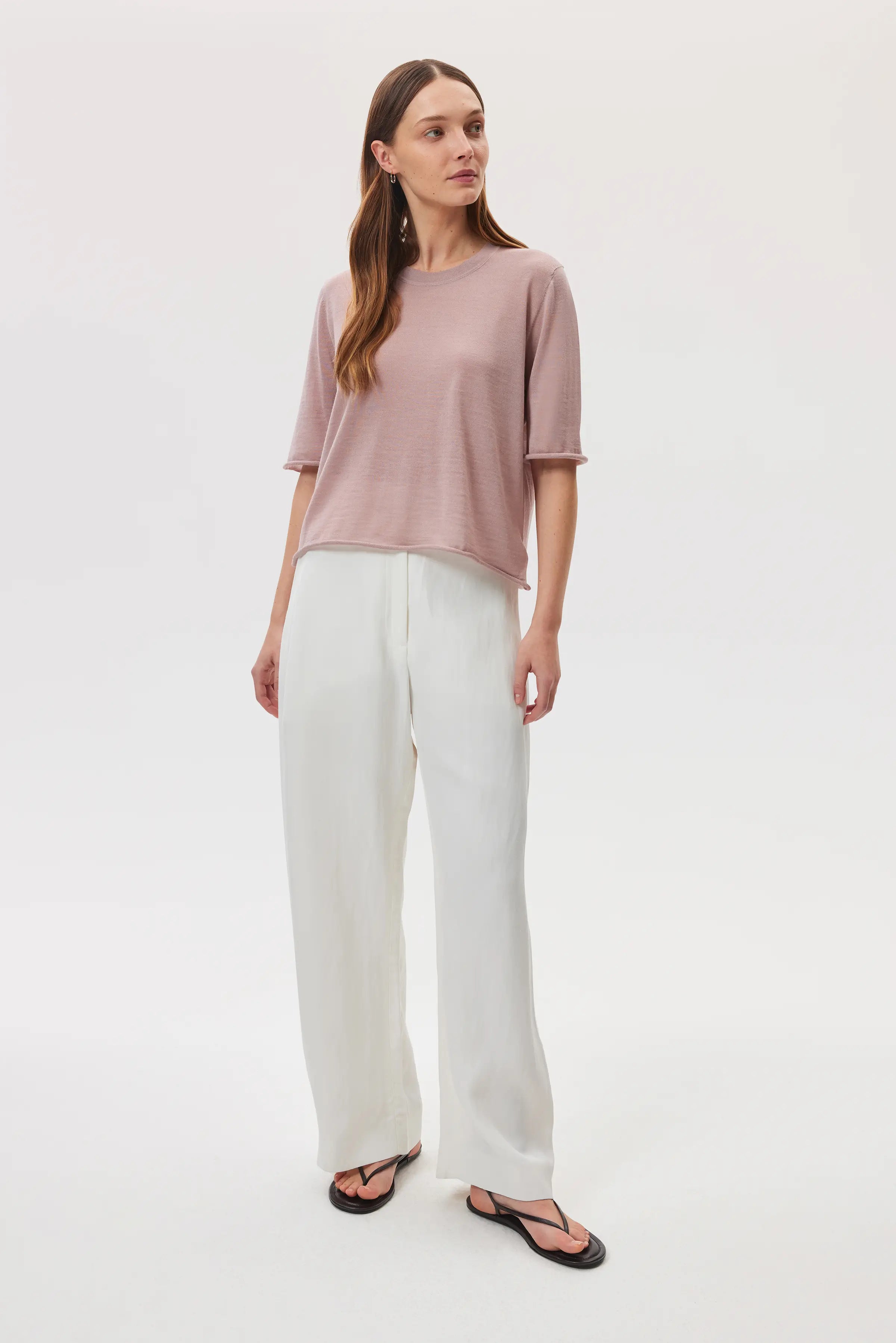 Johnstons of Elgin - Superfine Merino Wool T - Shirt