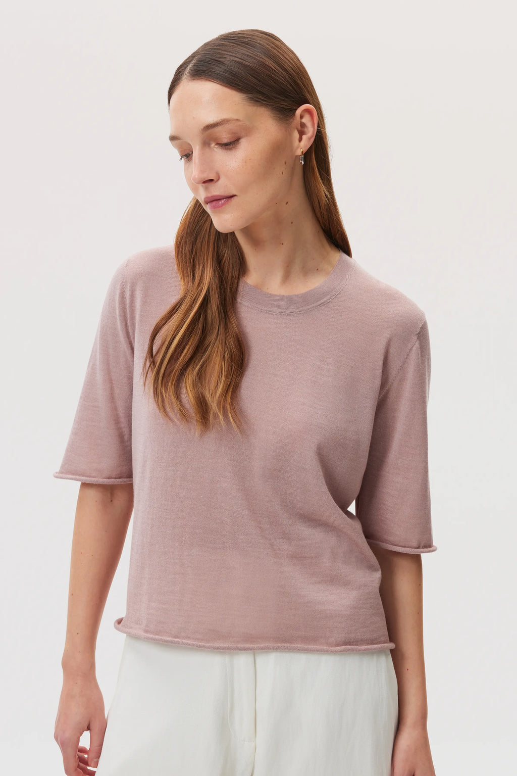 Johnstons of Elgin - Superfine Merino Wool T - Shirt