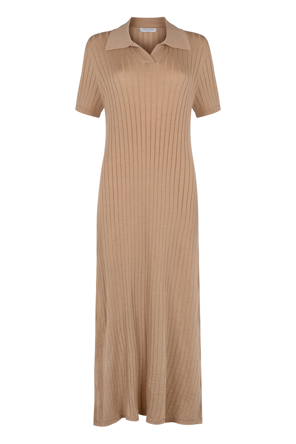 Johnstons of Elgin - Superfine Merino Ribbed Poloshirt Dress
