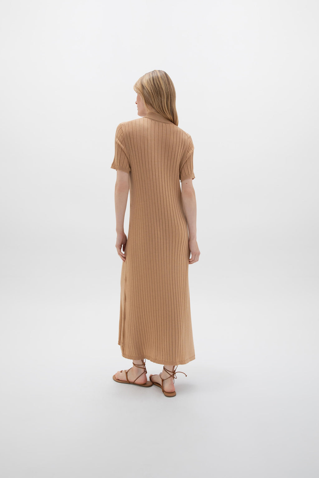 Johnstons of Elgin - Superfine Merino Ribbed Poloshirt Dress