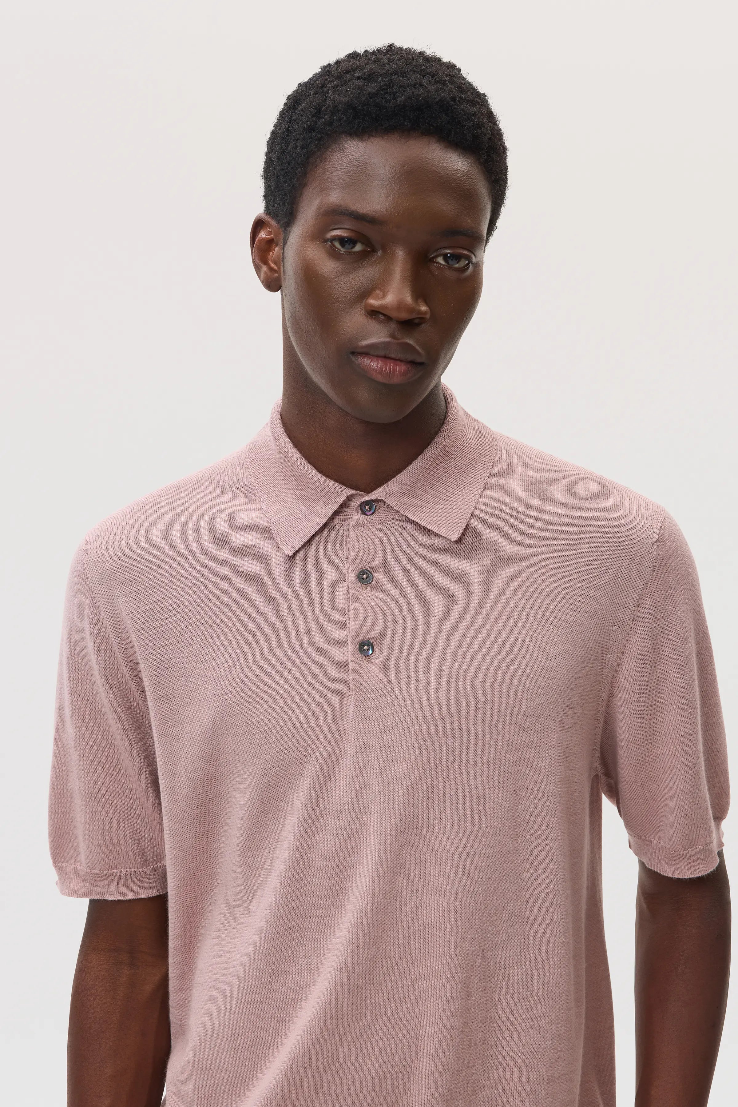 Johnstons of Elgin - Superfine Merino Polo Shirt