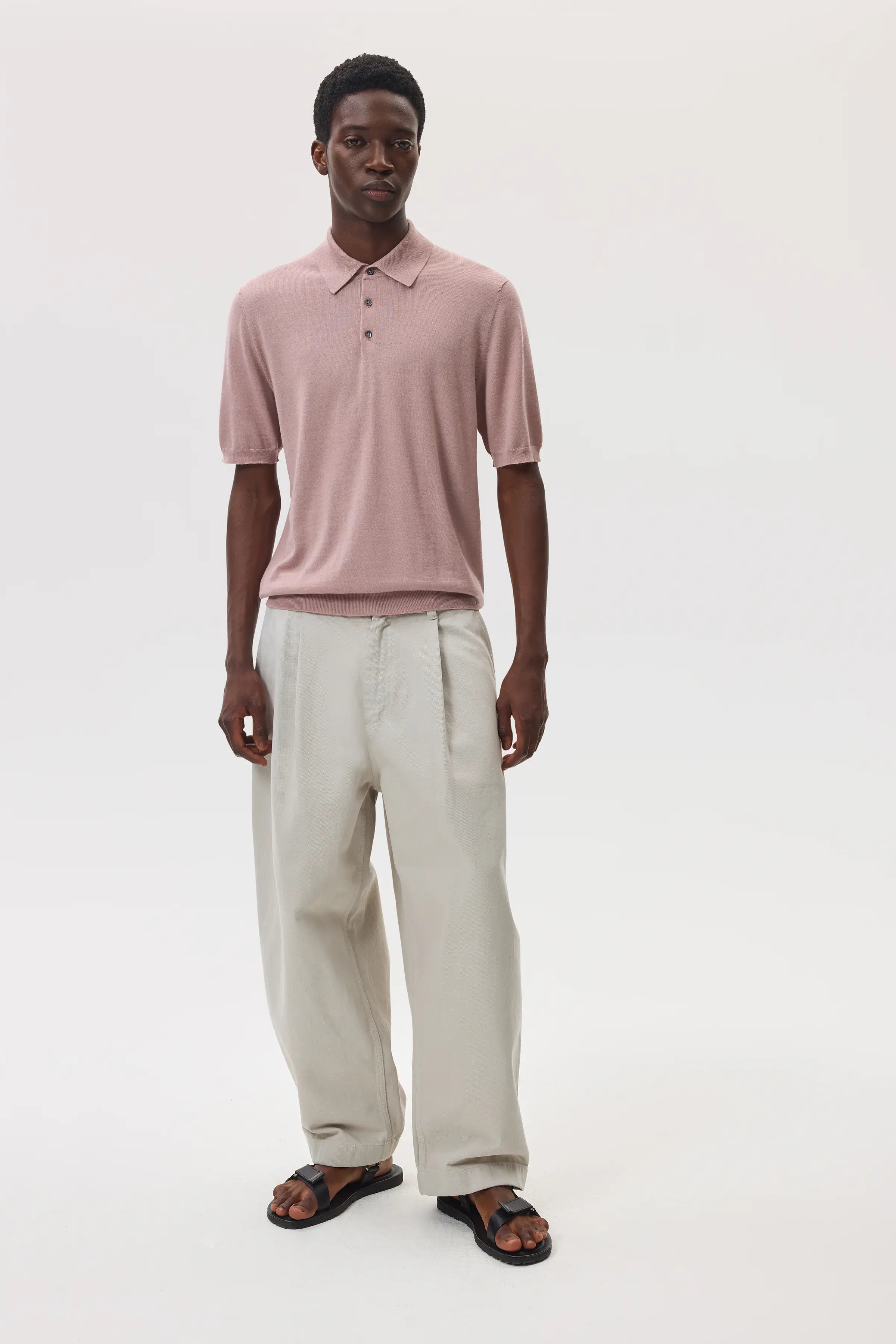 Johnstons of Elgin - Superfine Merino Polo Shirt