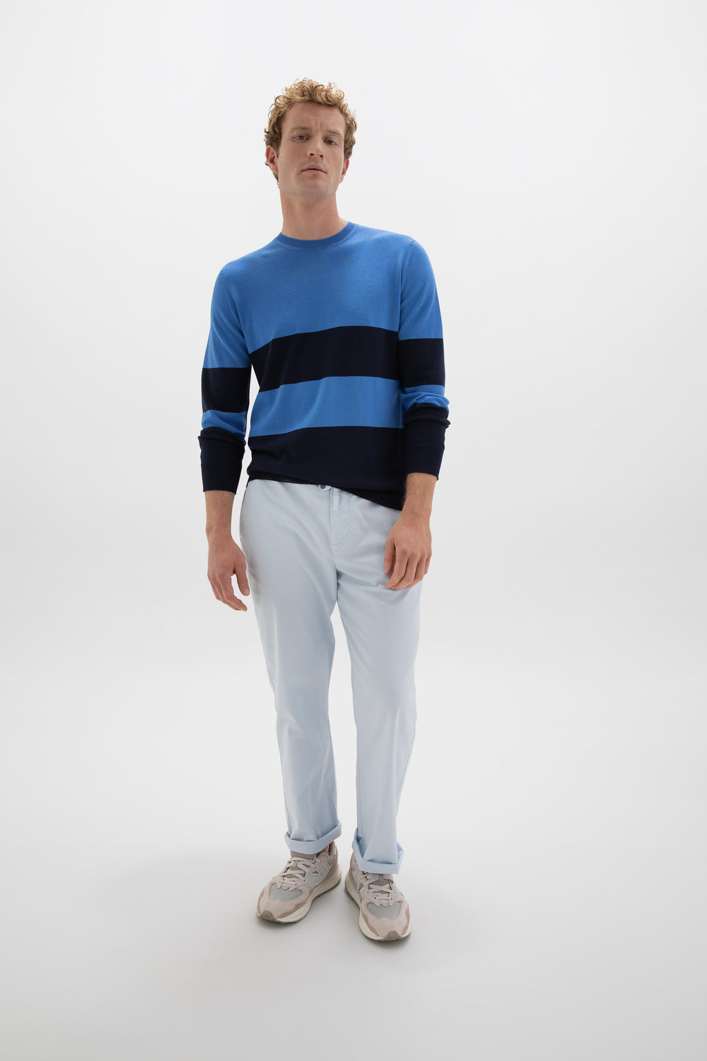 Johnstons of Elgin - Colour Block Merino Jumper