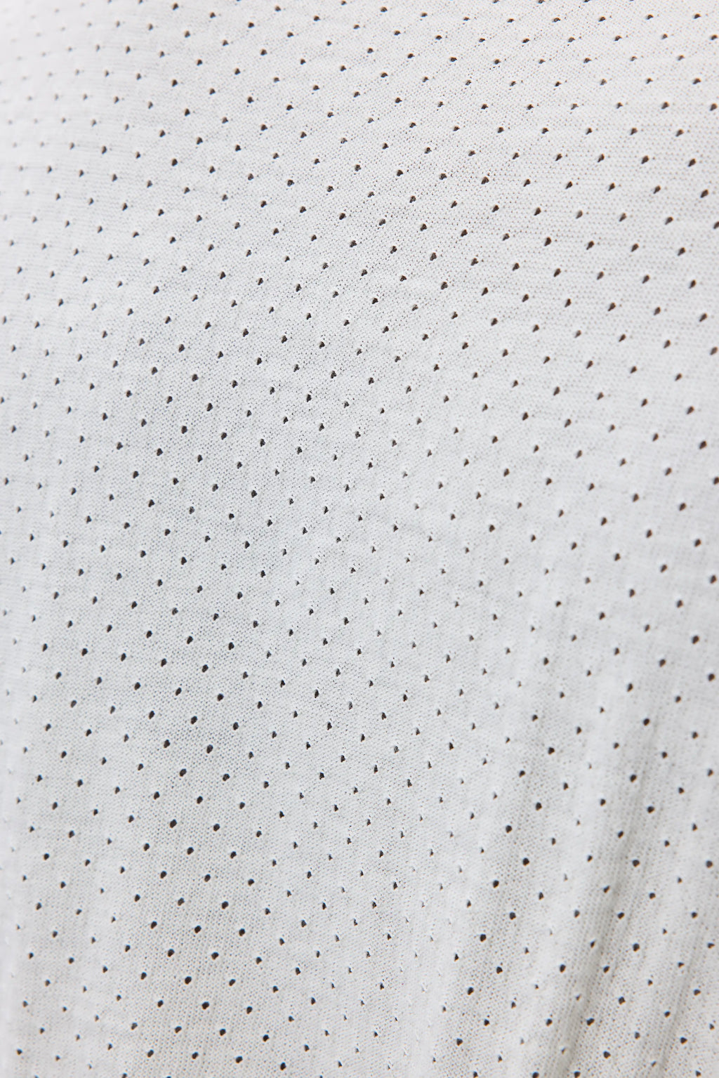 Johnstons of Elgin - Superfine Merino Mesh White Crew Neck