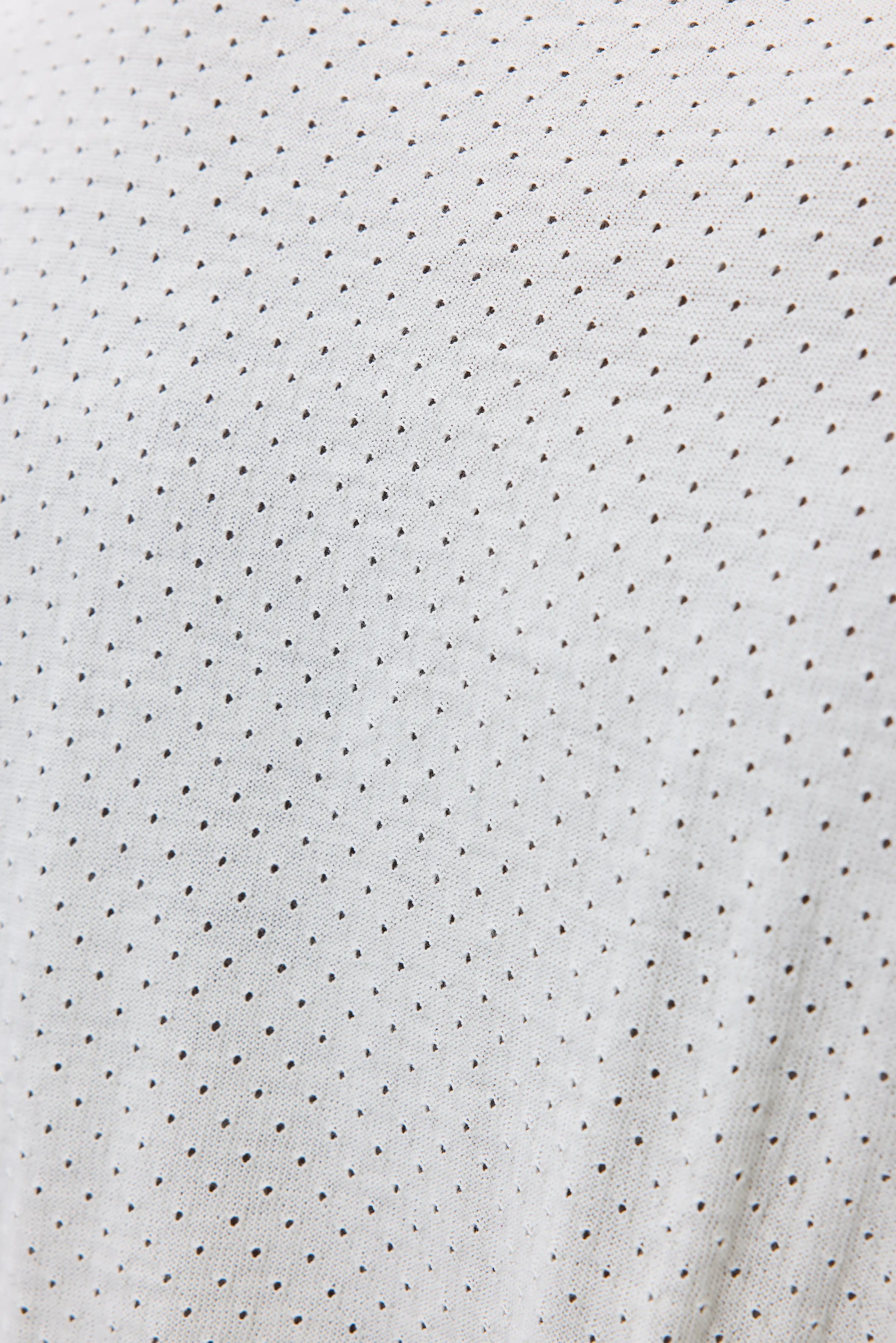 Johnstons of Elgin - Superfine Merino Mesh White Crew Neck