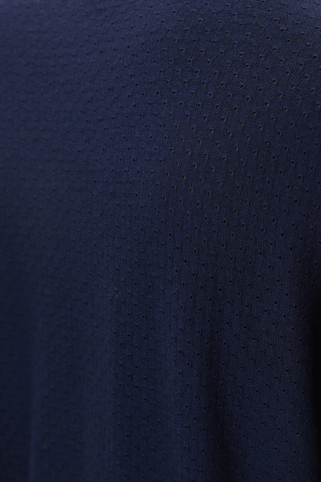 Johnstons of Elgin - Superfine Merino Mesh Dark Navy Crew Neck