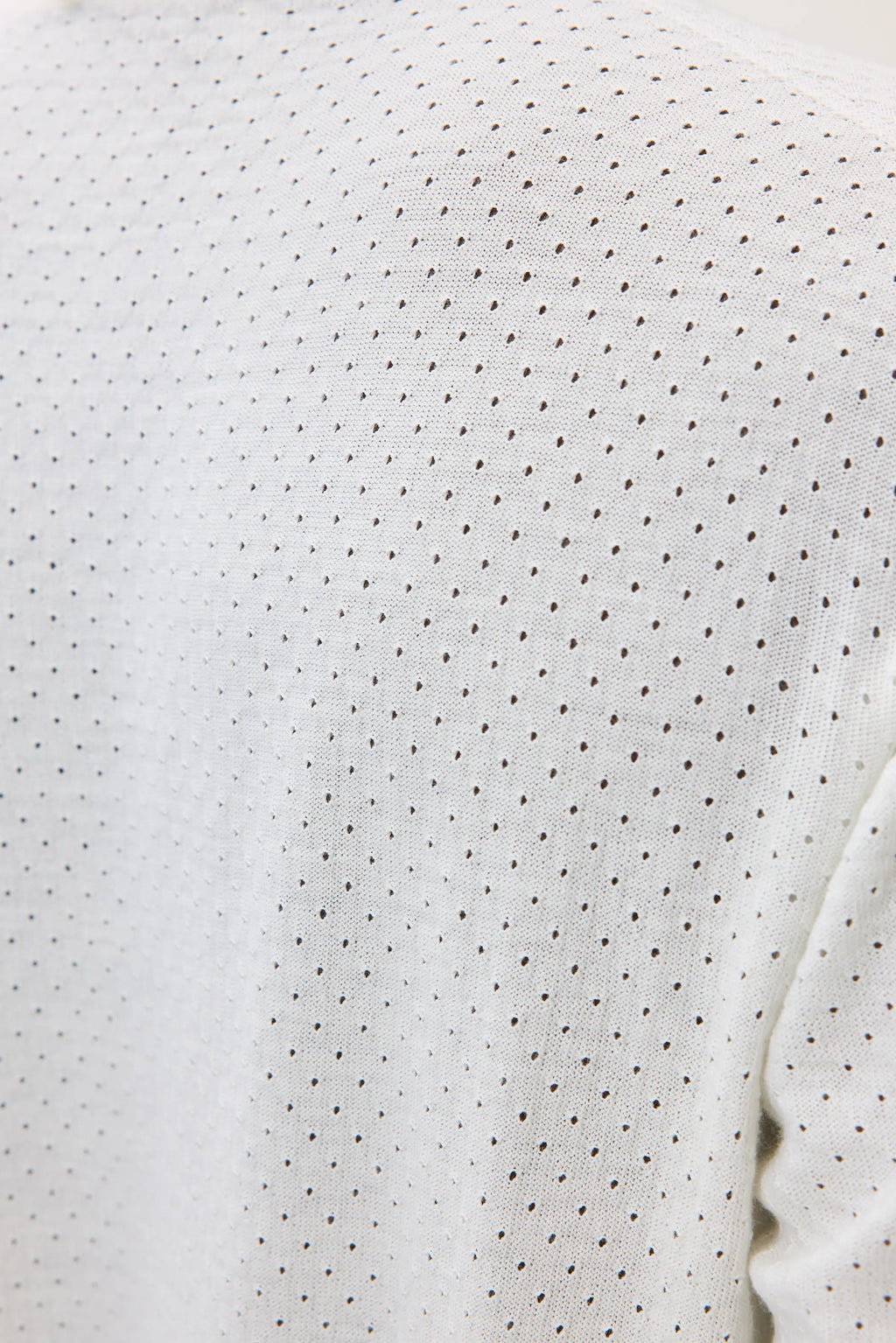 Johnstons of Elgin - Superfine Merino Mesh White T - Shirt