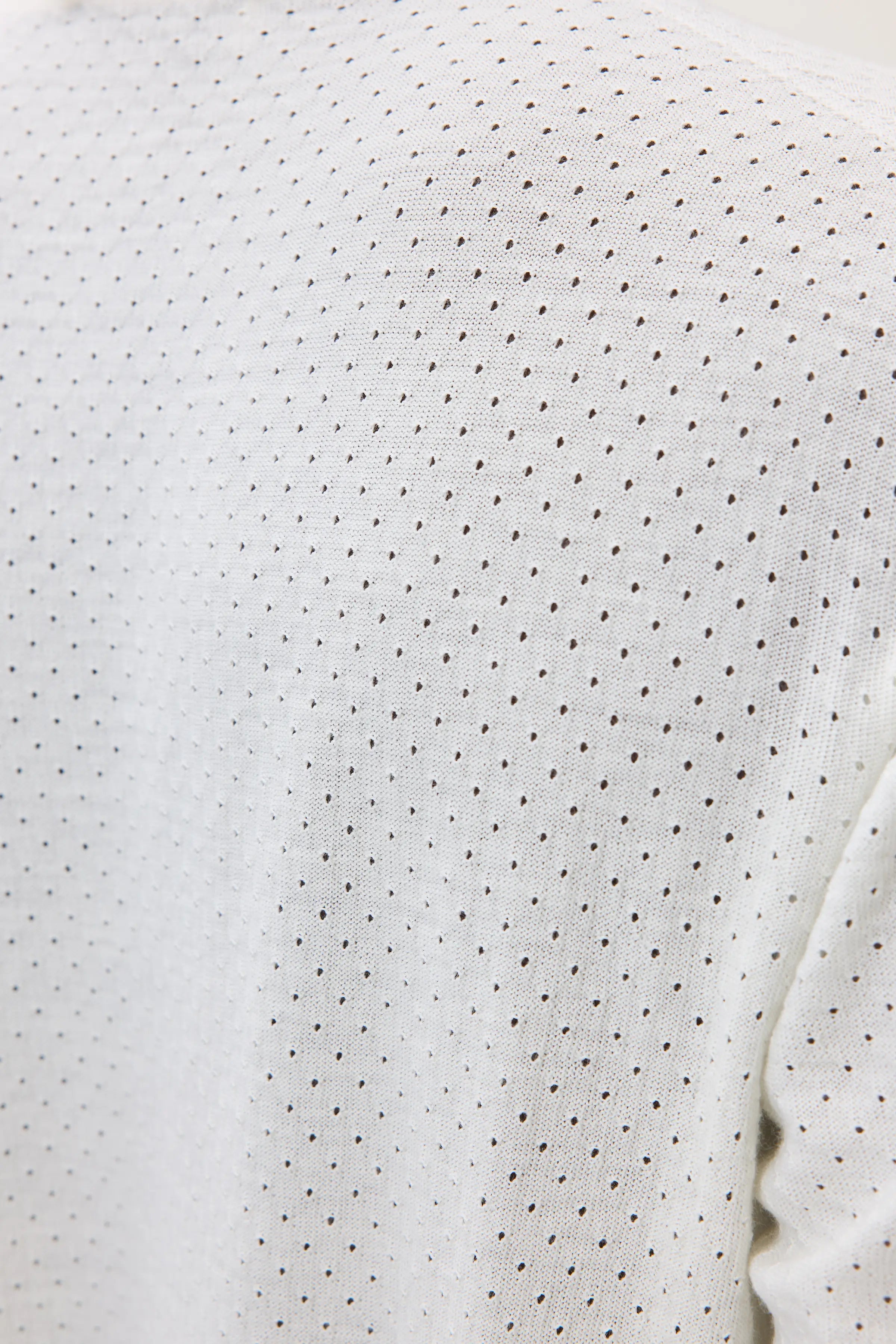 Johnstons of Elgin - Superfine Merino Mesh White T - Shirt