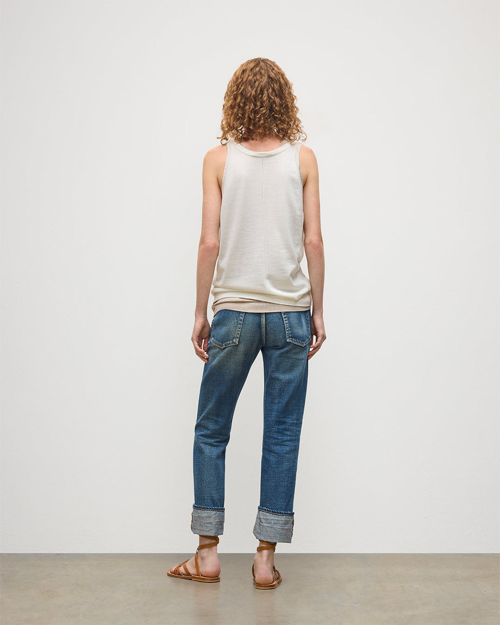 Johnstons of Elgin - Greer White Merino Vest