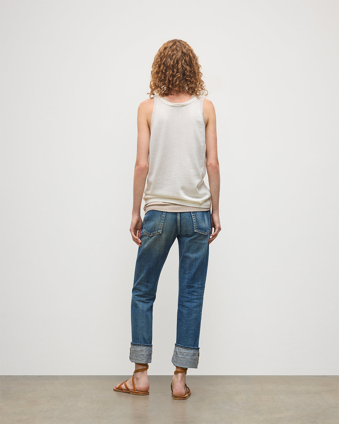 Johnstons of Elgin - Greer White Merino Vest