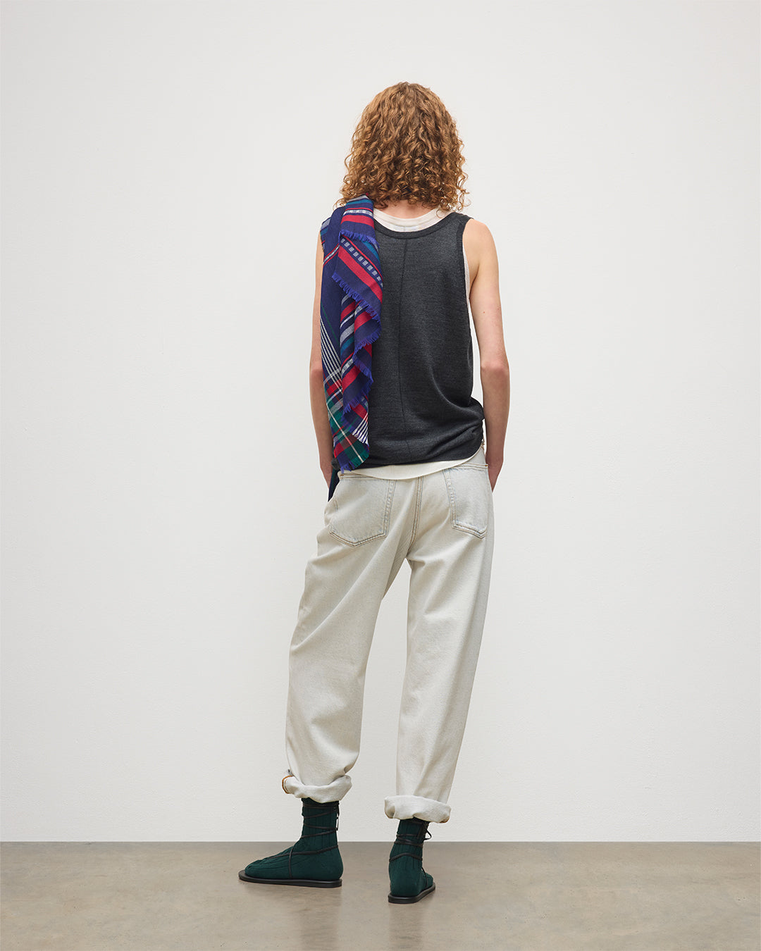 Johnstons of Elgin - Greer Dark Grey Merino Vest