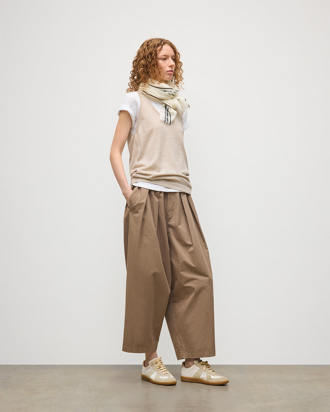 Johnstons of Elgin - Greer Natural Merino Vest
