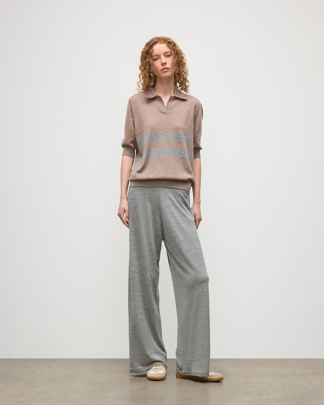 Johnstons of Elgin - Ina Grey Merino Trousers